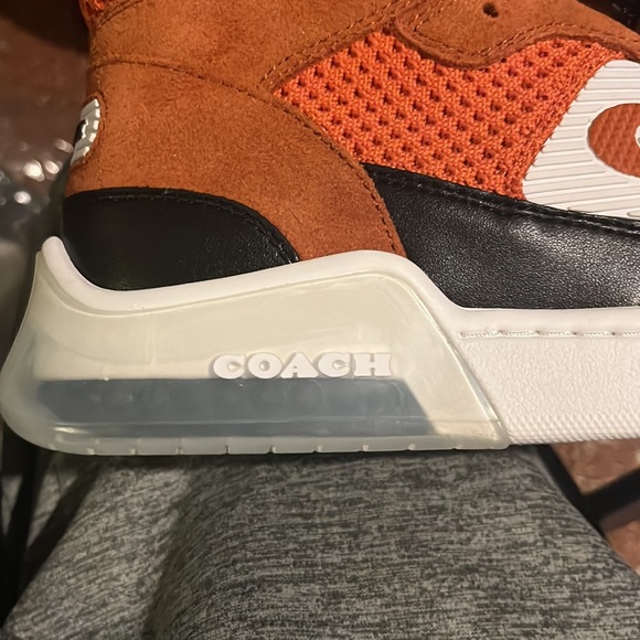 Coach size 9 stylish high top sneakers. - Picture 8 of 13